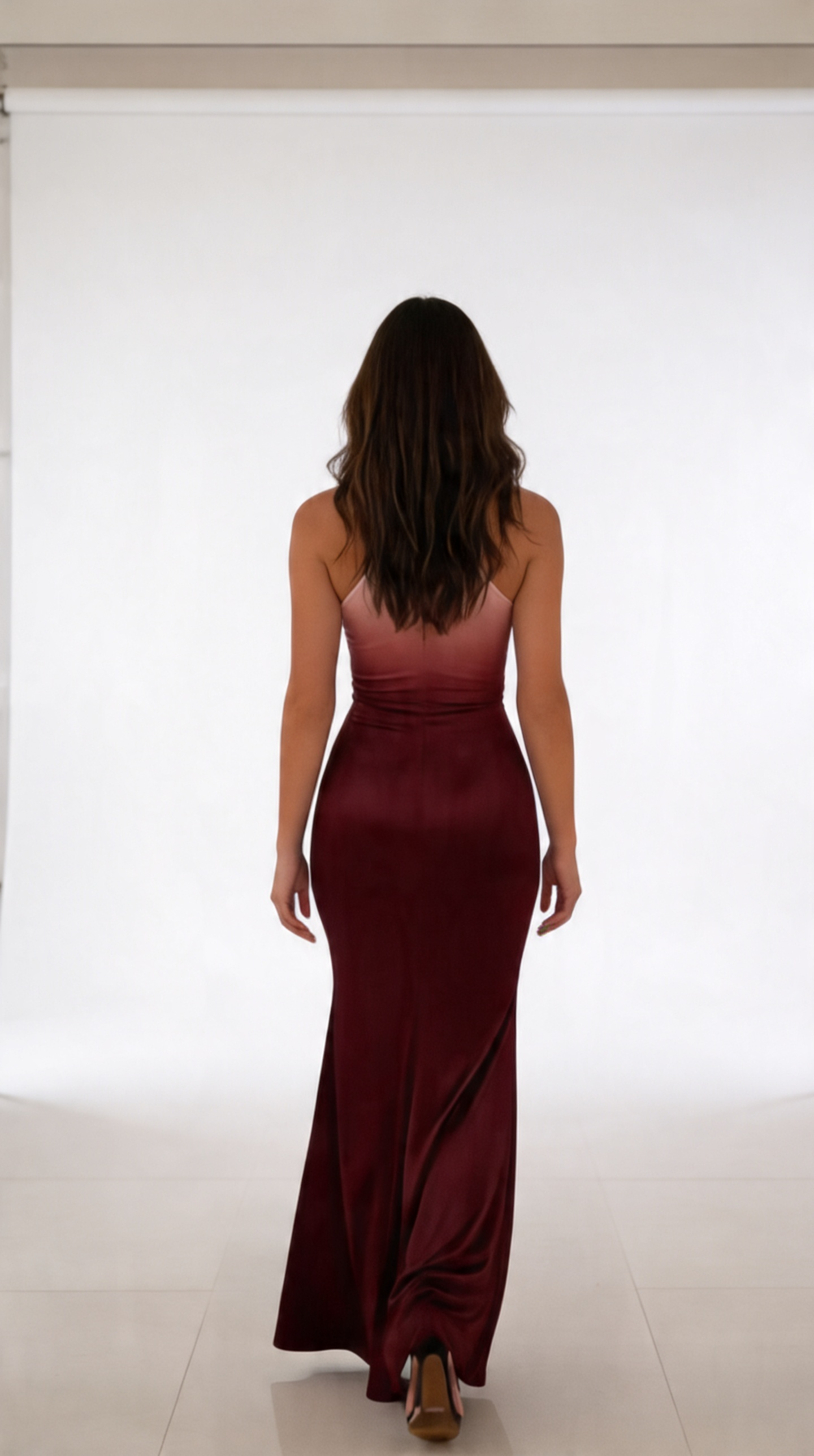 SIENNA- Vestido Maxi Degradado Halter